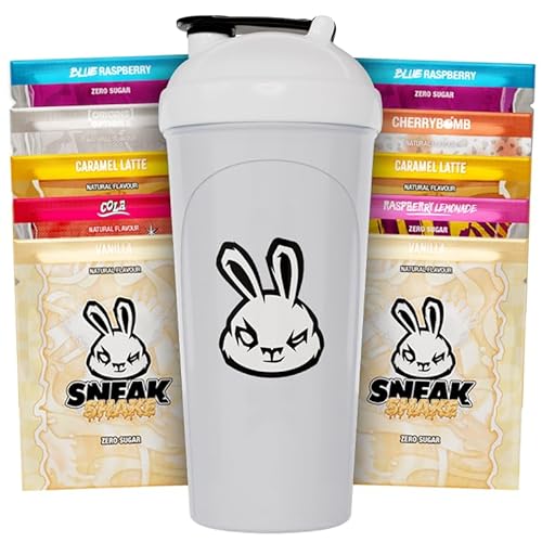 SNEAK Energy Drink Starter Pack | 10 Sachets with OG Shaker | No Sugar. No Nasties. Just Natural Caffeine, Focus-Boosting Nootropics - 10 Sachets