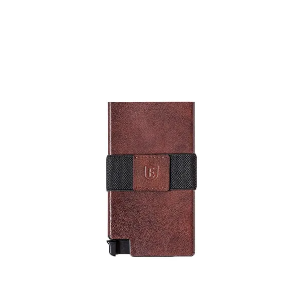 Ekster: Senate - Leather Card Holder Wallet - RFID Blocking - Quick Card Access (Classic Brown) - Classic Brown