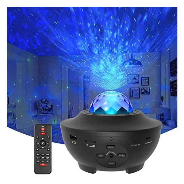 
                            Star Projector Galaxy Light Projector with Ocean Wave Projector, Music Speaker, Voice Control&Timer, Nebula Cloud Ceiling Light Projector for Baby Kids Adults Bedroom/Decoration/Birthday/Party
                        