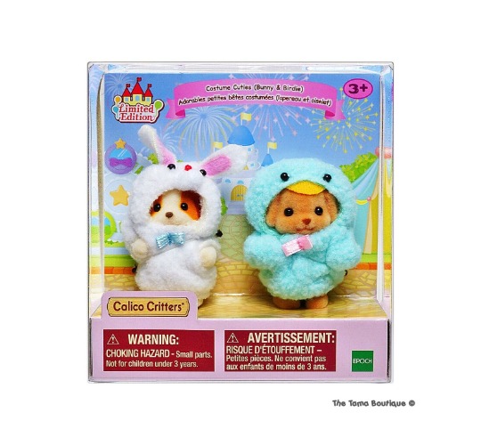 Sylvanian Families Calico Critters Costume Cuties Bunny &amp; Birdie Set 