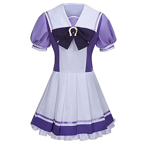 UPUPCOS Uma Musume Pretty Derby Cosplay Costume Sailor School Uniform Lolita Dress Outfit Halloween Party for Girls Women - Large
