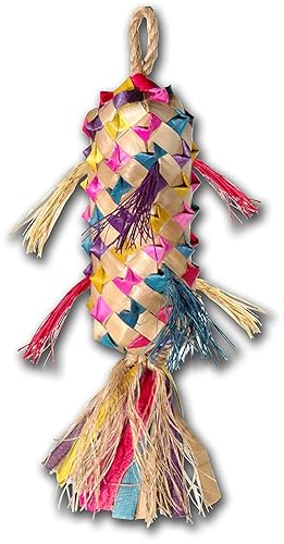 Planet Pleasures Spiked Pinata Small 7" Natural Bird Toy - Small 7"