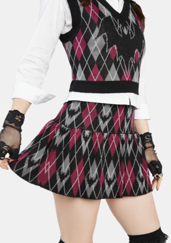 Bat To School Mini Skirt | X-Small