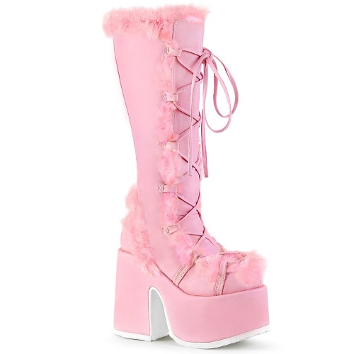 Demonia Camel-311 | Pastel Pink Vegan Leather / 8