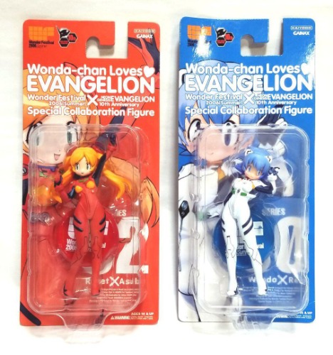 WF2006 Wanda-chan Loves Evangelion Collaboration Figure Rei &amp; Asuka Set