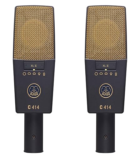 Akg C414XLII/ST - C-414 xl ii st microfono estudio kit 2 micros + maleta aluminio - C414 XLII - par estereofónico