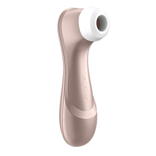 Satisfyer Pro 2 Air-Pulse Clitoris Stimulator - Non-Contact Clitoral Sucking Pressure-Wave Technology, Waterproof, Rechargeable (Rose Gold) - Rose Gold