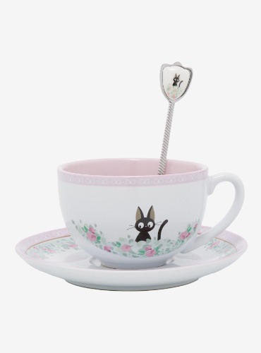 Studio Ghibli Kiki’s Delivery Service Jiji Teacup & Spoon Set - BoxLunch Exclusive 
