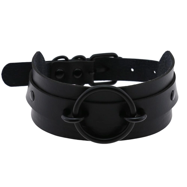 Black Ring Choker - Black