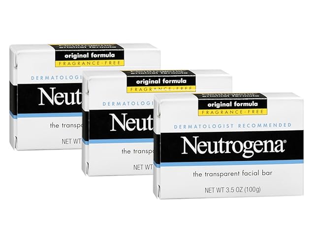 Neutrogena Facial Bar, Original Formula, 3.5 oz (Pack of 3) - 3.5 Ounce (Pack of 3)