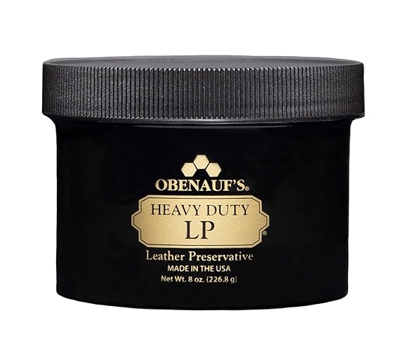 Obenauf's Heavy Duty LP Leather Preservative (8oz)- All Natural Beeswax Oil Conditioner- Rejuvenate Restore & Preserve Sunfaded or Cracked Boots Jackets Saddles Car Auto Upholstery Furniture- USA Made - 8 Ounces