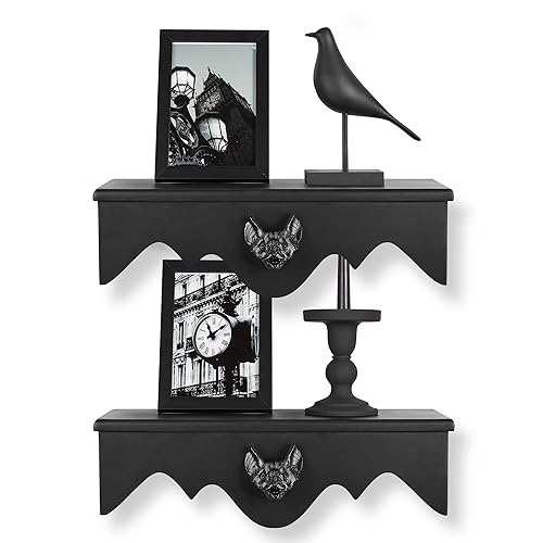 Gothvanity Bat Floating Shelf Set of 2