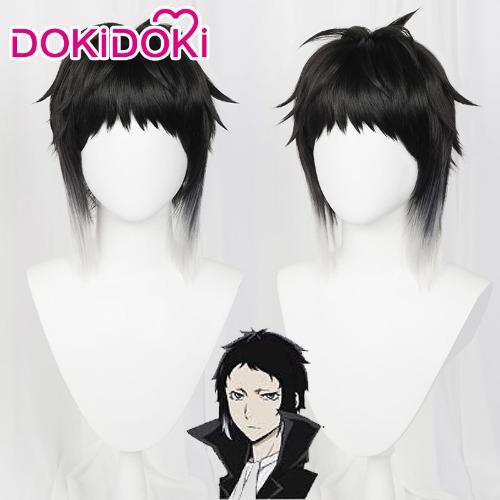 【Ready For Ship】DokiDoki Anime Bungo Stray Dogs Ryunosuke Akutagawa Cosplay Wig Short | Akutagawa