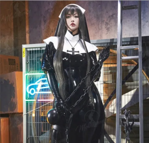 Miccostumes x Mobbunny x Chowbie Nun Latex Lingerie
