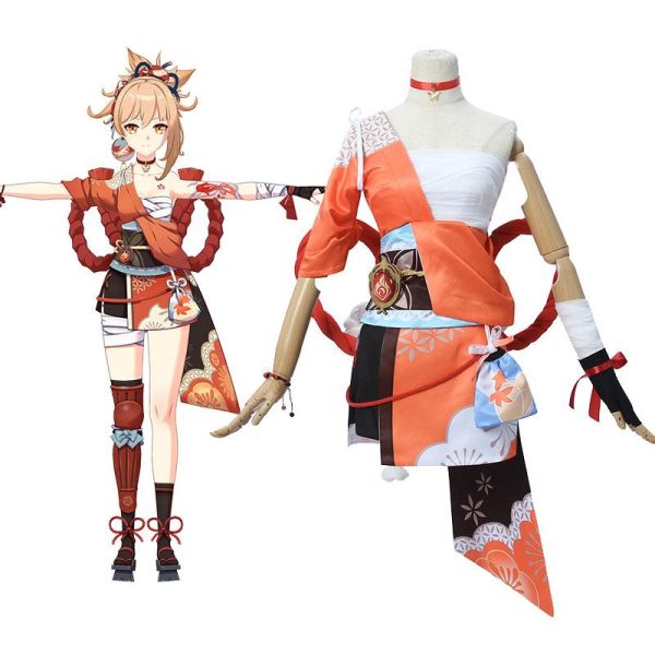 Game Genshin Impact Yoimiya Cosplay Costume