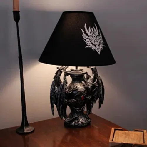 Trinx Pamela 19" Black Table Lamp