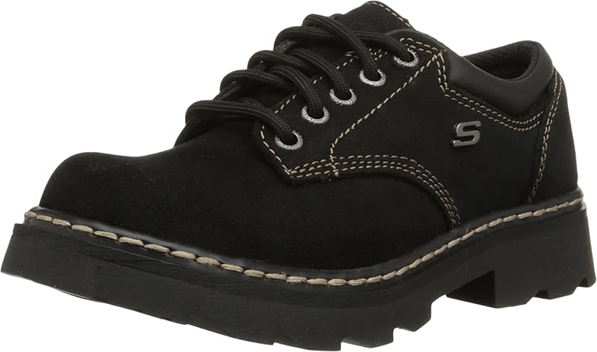 Skechers Womens Parties - Mate Oxford Shoes - 9 - Black Black