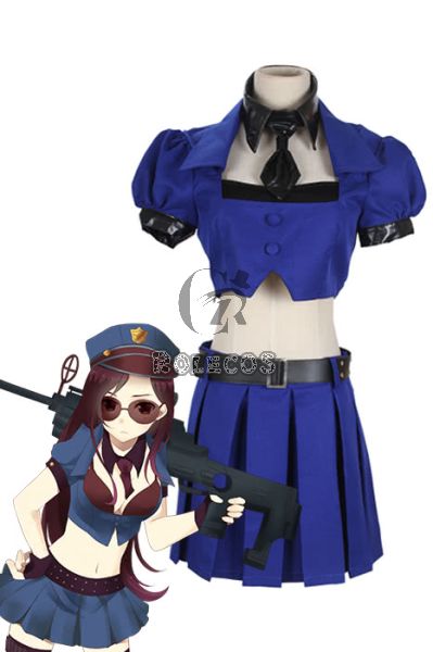 LOL Game the Sheriff of Piltover Caitlyn Blue Cosplay Costumes 
