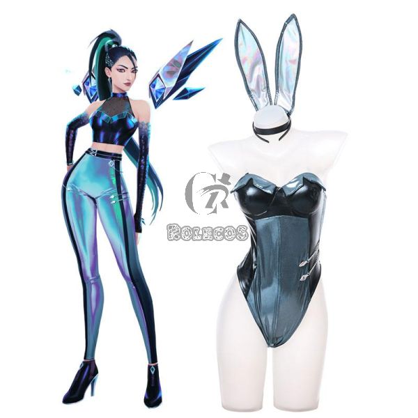 LOL KDA Kaisa Fanart Bunny Girl Cosplay Costume