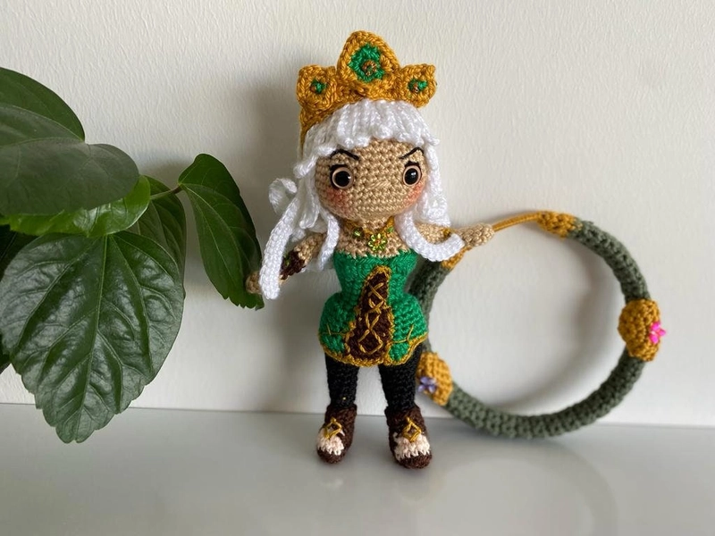 League Of Legends Qiyana Doll, Crochet 