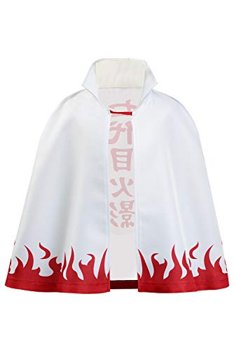 Duorola Hokage Namikaze Minato Cosplay Costume Halloween Carnevale Mantello Cappotto - M - Rosso