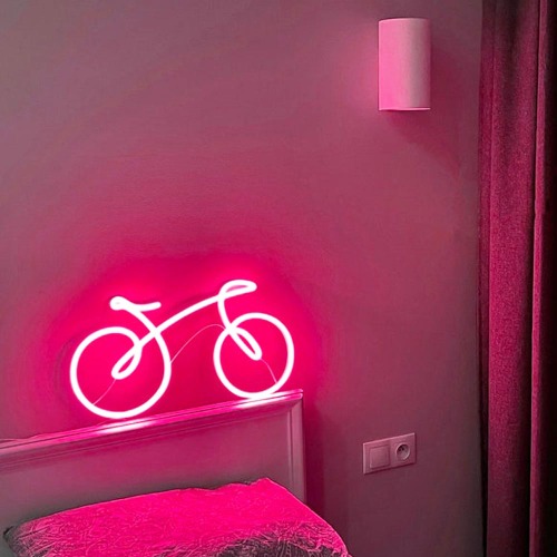 Bicycle - LED Neon Sign | 20" / Hot Pink / Indoor(Dimmer Included)