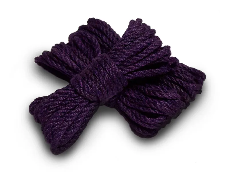 Shibari Rope bdsm bondage 26 ft 8m 6mm, purple, kinbaku, Jute rope, Bondage play and suspension, shibari rope, 100% nature jute BDSM shibari