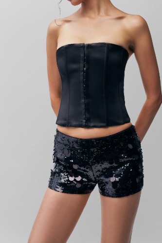 Paillette Short | Black / S