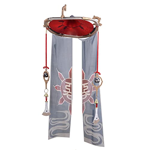 Genshin Impact Cosplay Costume Upgraded Version with Improved Fabric, Accessories, and Fit - Scaramouche's Red Kasa - One Size