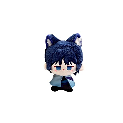 CALEMBOU Anime Plush Keychain for Backpack, 4" Cute Chibi Plush Figure, Mini Wanderer Plush for Genshin Fans - Wanderer