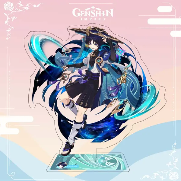 6in Genshin Impact Acrylic Stand Genshin Teyvat Traveler Gifts - Wanderer