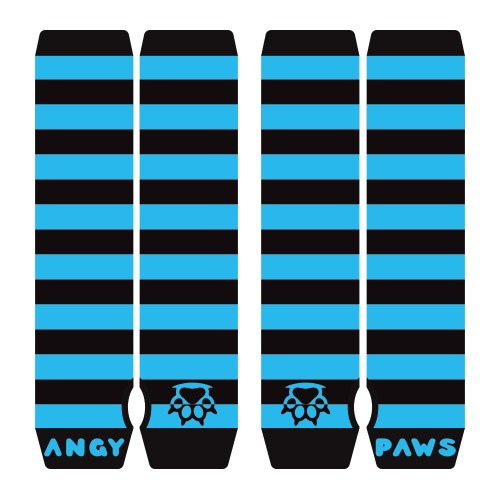 Light Blue vs Black Arm Warmers