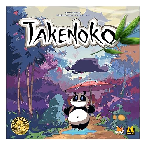Takenoko Board Game - Bamboo Garden Strategy Game with Panda Miniatures, Fun Family Game for Kids & Adults, Ages 8+, 2-4 Players, 45 Minute Playtime, Made by Surfin' Meeple