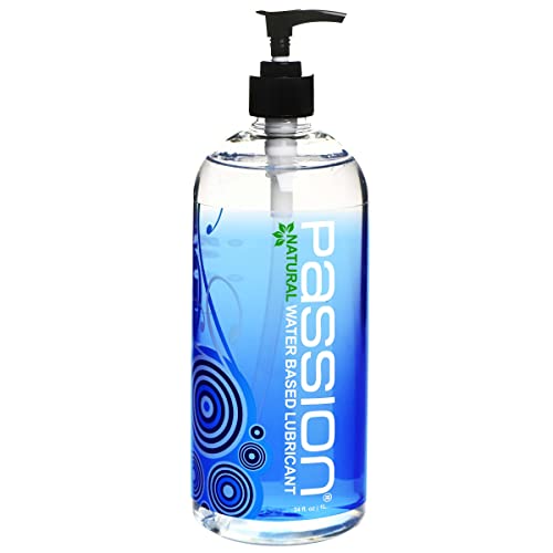 Passion Natural Water-Based Lubricant - 34 oz - Unscented - 34 Fl Oz (Pack of 1)