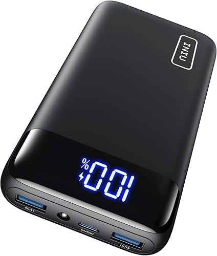 INIU Power Bank, 20000mAh Fast Charging Portable Charger, 22.5W Powerbank with USB C Input & Output, Battery Pack PD3.0 QC4.0 for iPhone 15 14 13 12 11 Pro Max Mini Plus Samsung S22 S21 S20 iPad etc - Classic Size - Black