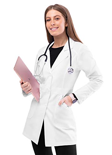 Adar Universal Lab Coats for Women - Perfection 32" Lab Coat - Medium White