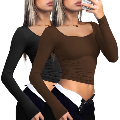 Long Sleeve Fitted Tops