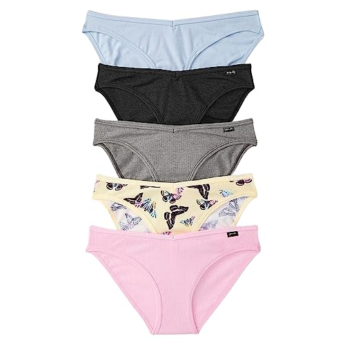 Victoria's Secret PINK Cotton Bikini Panty Pack, Underwear for Women (XS-XXL) - X-Small - Butterflies
