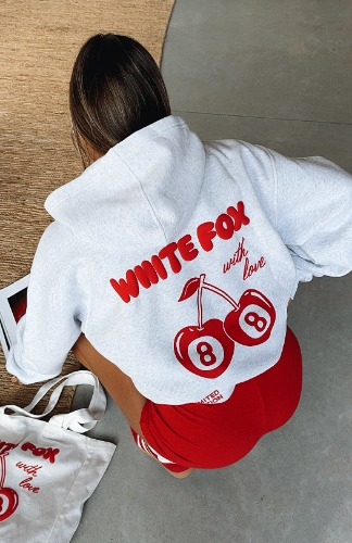 With Love In The Moment Oversized Hoodie Grey Marle | S/M