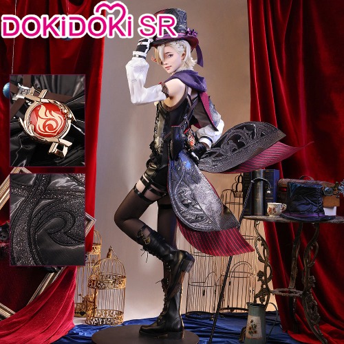 DokiDoki-SR Game Genshin Impact Cosplay Fontaine Lyney Costume / Shoes | Costume Only-S-PRESALE