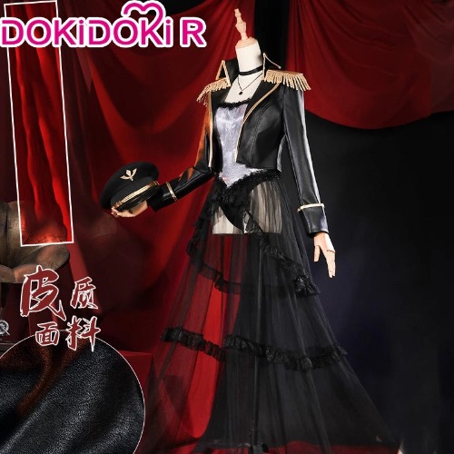 【S/L/XL Ready For Ship】DokiDoki-R Anime My Dress-Up Darling Cosplay Kitagawa Marin Military Uniform Sexy Black Lobelia Neo Cosplay Leather | S