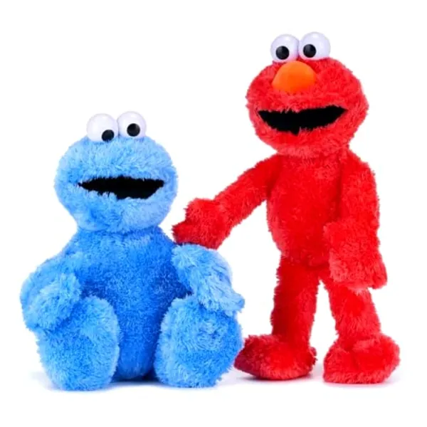 Cookie Monster & Elmo 2 Pack Sesame Street Super Soft Gift-Quality Cuddly Plush Toys 42cm