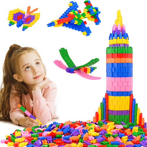 TOMYOU Juego de iniciación de Bloques de construcción Juguetes educativos Stem Toys - Juguetes de construcción de Bloques de construcción para niños - Juego de 600 Piezas