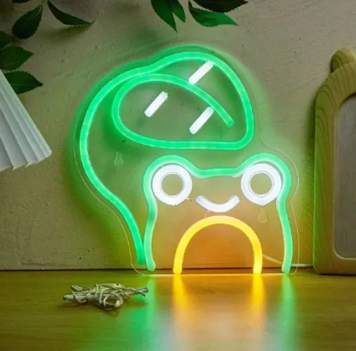 Cute Frog Shape LED Neon Sign
