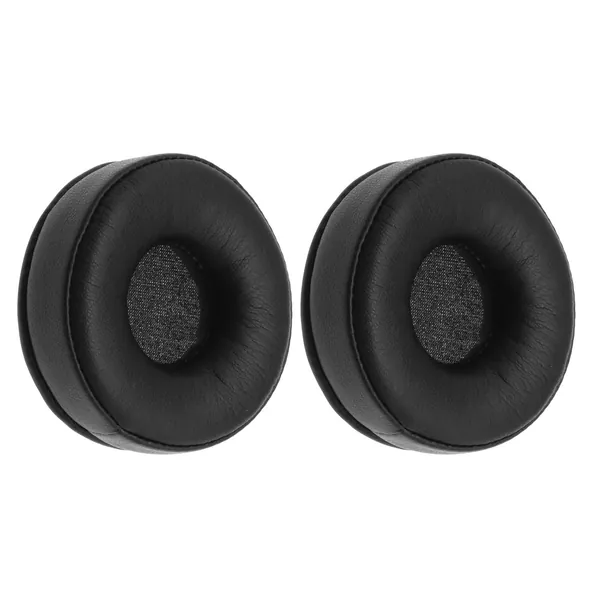 1 par öronkuddar protein läderskum ersättning öronkuddar kompatibla med Sennheiser HD25 HD25-II HD25SP HD25SP-II hörlurar svart