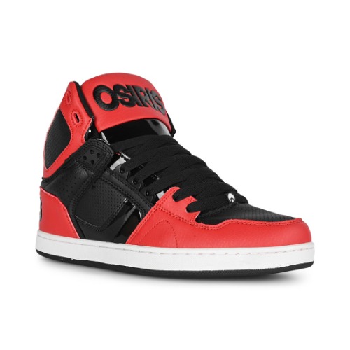 Osiris NYC 83 CLK High Top Shoes - Red/Black/Black