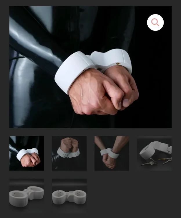Wrist cuffs LINK – Hidden Lock – kinkystuffmade