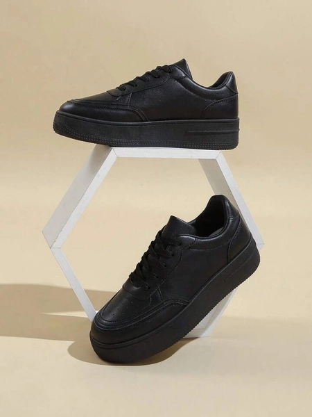 Spring & Summer Fashionable Casual Sports Shoes, High Platform White Sneakers