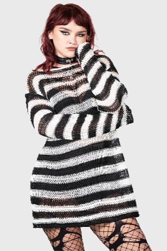 Grunge Sweater | XL / Black/White / 100% Acrylic