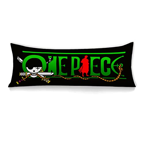 One Piece Anime Body Pillow Cover Zoro 20 x 54 Inches The Straw Skull Hat Body Pillow Cover with Zipper Long Cover… - Opgreen